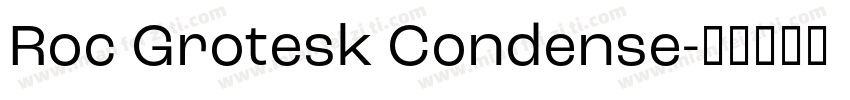 Roc Grotesk Condense字体转换